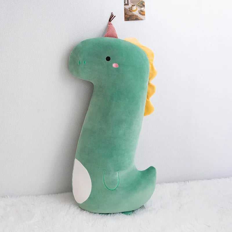 Cute Unicorn Dinosaur Giraffe Plush Pillow Stuffed Toys Cartoon Animal Sleeping Sofa Decoration Doll Birthday Gifts