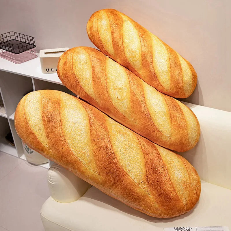 Simulation Big Bread Baguette Plush Pillow Toy Soft Kawaii Food Plush Toy for Kids Children Boy Girl Birthday Christmas Gift