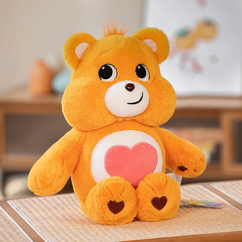 Miniso 40cm Care Bear Kawaii Plush Birthday Sharing Sunshine Love Grumpy Lucky Bear Toy Animation Doll Pillow Gift for Kids Girl