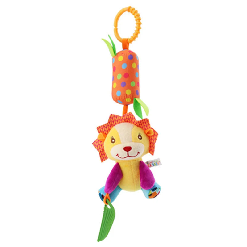 Soft Infant Crib Bed Stroller Mobile Hanging Rattle Baby Educational Toys Brain Developmental Hand Grip Cute Stuffed Animal Toys