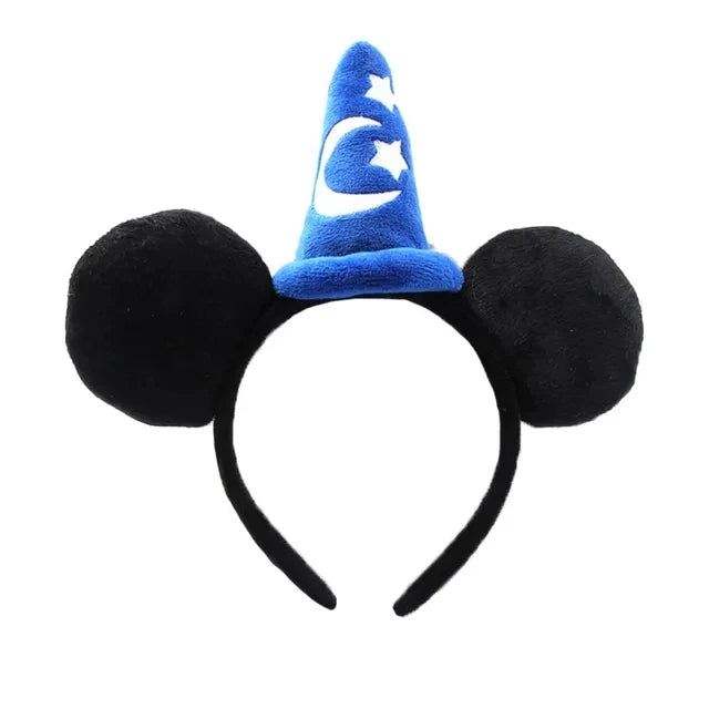 2024 Mickey Mouse Plush Magic House Disney Headwear Cosplay Decoration Christmas Party Cloth Hair Band Adult/Children