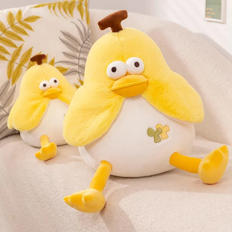 23/35/45cm Big Eye Banana Plush Toy Cute Anxiety Make A Friend Duck Throw Pillow Doll Send Children Christmas Birthday Presents