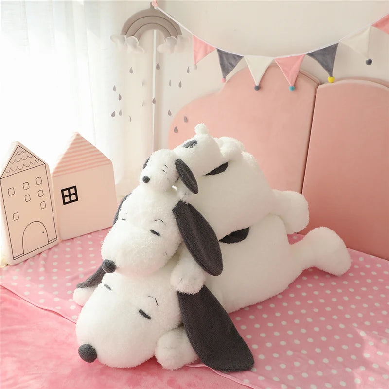 Kawaii Dog Plush Toy Stuffed Soft Lying Puppy Doll Cute Animals Sofa Cushion Sleep Pillow Room Decor Kids Boy Birthday Gift