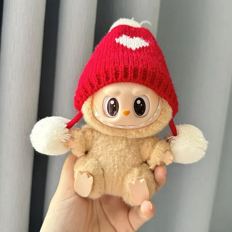 Mini Plush Doll'S Clothes Outfit Accessories For Labubu V2 christmas cookie man love hat Clothing for Labubu cloth