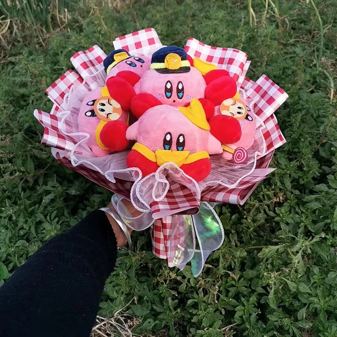 Anime Star Kirby Plush Doll Toy Kawaii Cute Cartoon Bouquet Creative Valentine's Day Christmas Halloween Graduation Gifts