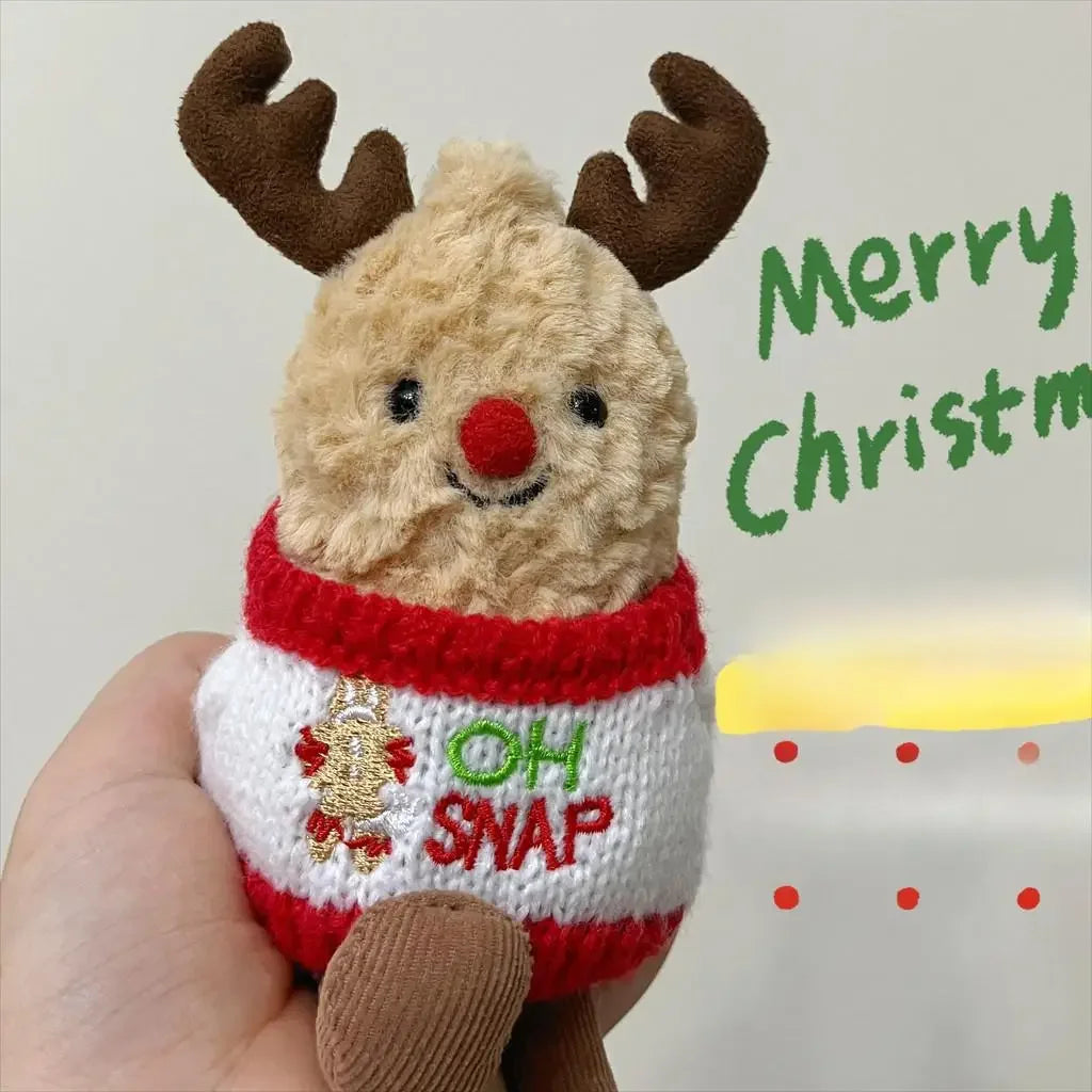 For Jellycat Reindeer Peanut Sweater Christmas Style Accessories Clothes Camera Accessories Cute Wear Elk Peanuts