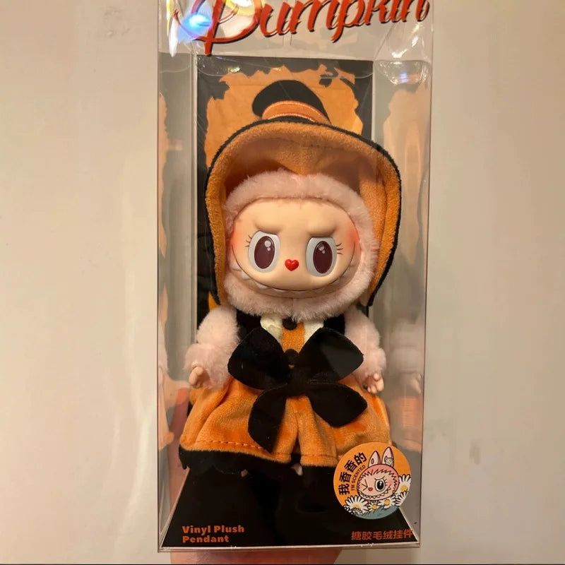 Labubu Zimomo Halloween Keychain Doll Christmas In Stock Mokoko Gift Toy Keyring Kids Toys Backpack Decoration Labubu Presents