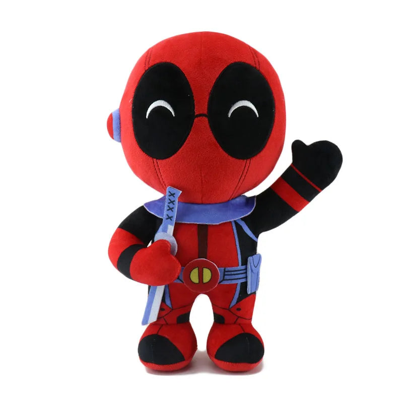 23cm Disney Plush Deadpool Toy Disney Original Anime Deadpool Figures Cute Stuffed Toys Movie Peripherals Soft Ornaments Gift