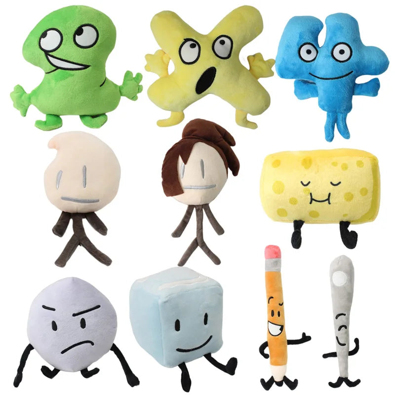 30 Style One Two Four X Six Battle For Dream Island Plush Toy Clock Button Waffle Ball Electric fan Plushie Pillow Doll Kid Gift