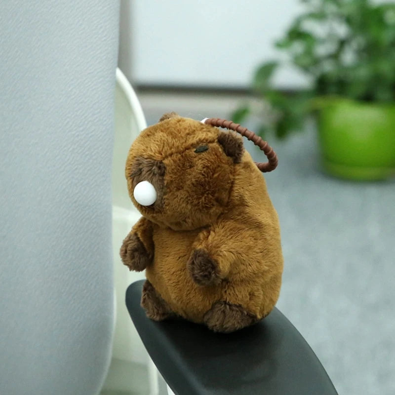 Capybara Plush Keychain Lovely Bag Pendant Keyring Backpack Accessory