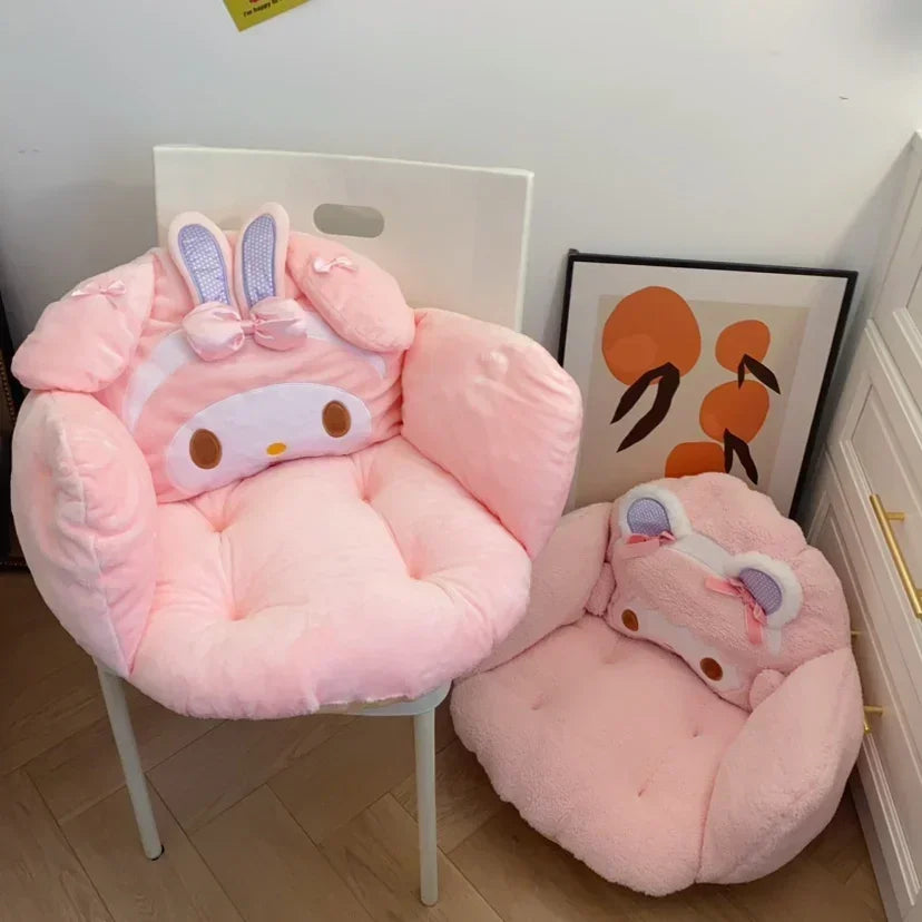 Comfortable My Melody Sweet Piano Sitting Cushion Chair Floor Warm Butt Lovely Stuffed Anime Japanese Style Seat Cushion Kawaii