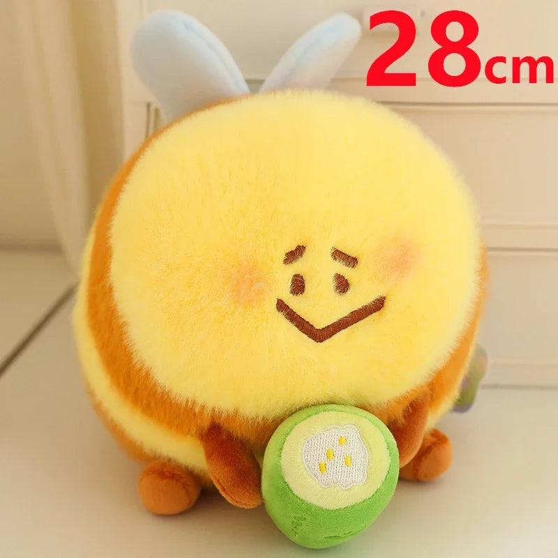 20/28CM Cute Zipper Bee Doll Stuffed Plush Animal Kids Toys Cartoon Pillow Creative Lovely Girls Doll Birthday Gifts Home Decor