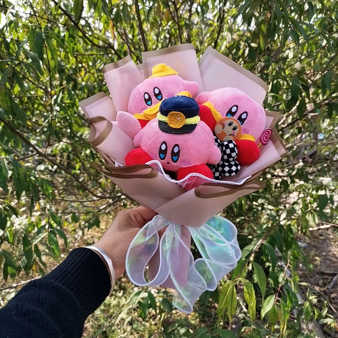 Anime Star Kirby Plush Doll Toy Kawaii Cute Cartoon Bouquet Creative Valentine's Day Christmas Halloween Graduation Gifts