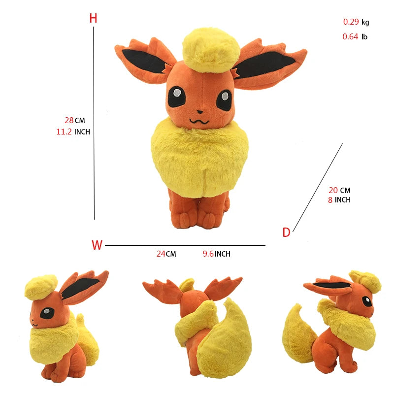 Big Size Pokemon Plush Toys Eevee Umbreon Cartoon Figure Peluche Dolls KJolteon Vaporeon Sylveon Anime Stuffed Dolls Gifts