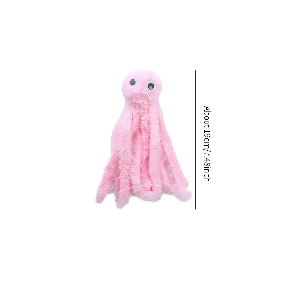 Cat toy Cute octopus plush toy bite resistant teeth interactive play pet supplies