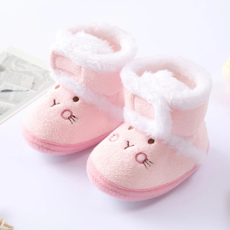 Winter Snow Baby Boots Newborn Warm Booties Soft Sole First Walkers Shoes for Baby Girls Boys Infant Shoes Toddler 0-18Months