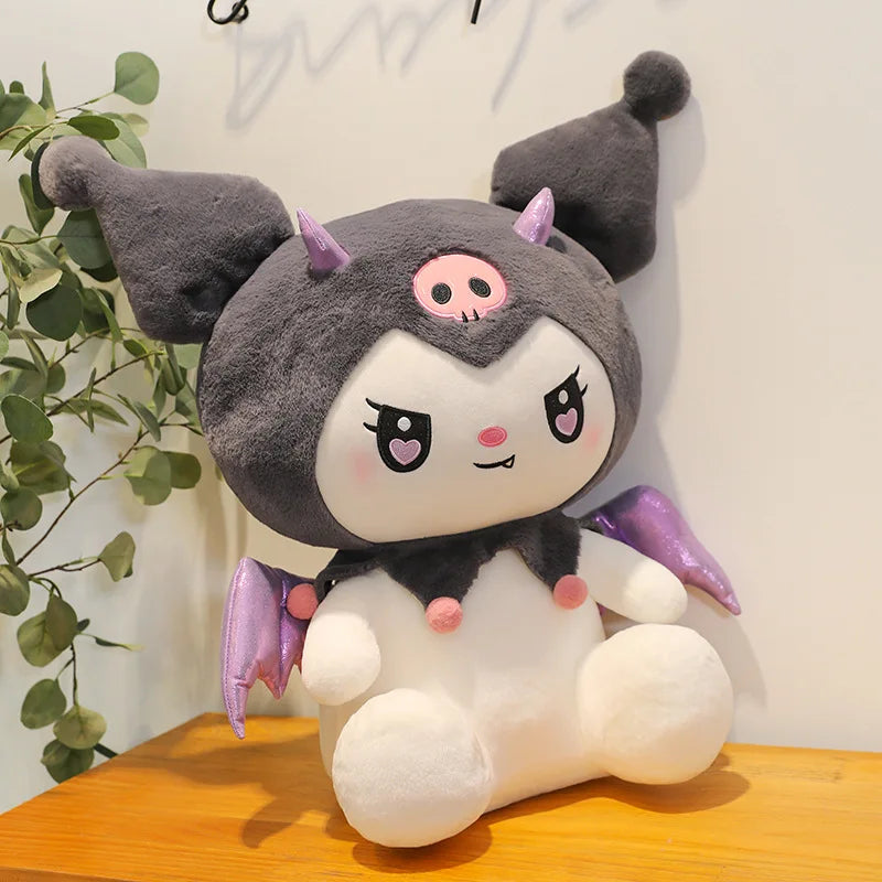 40CM Cute Sanrio Plushie Doll Cartoon Kuromi Stuffed Plush Doll Melody Plush Toys Pillow Room Decoration Children Birthday Gifts