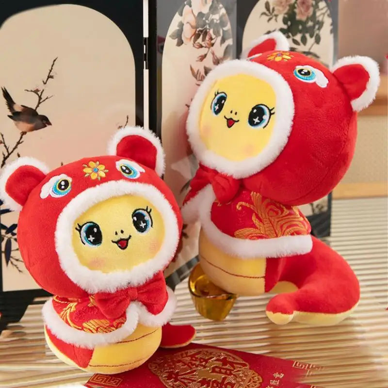 Year Of The Snake Doll 2025 Cute Chinese New Year Toy Mascot Spring Festival Snake Plush Snake Stuffed Toy 2025 Cute Chinese New