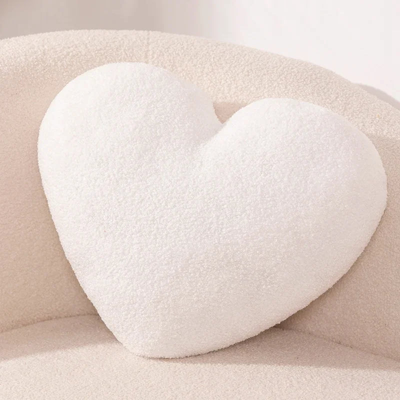 Simulation Red Heart Throw Pillow Stuffed Plush Toys Soft Cartoon Dolls Home Decor Comfortable Funny Gift Birthday Present