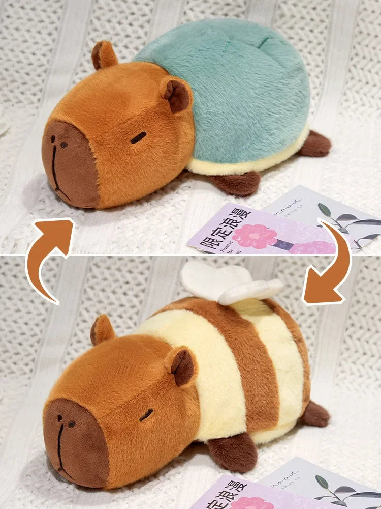 25/35CM Kapibala Capybara Turn To Bee Crocodile Plush Toy Internet Celebrity Capybara Toys Doll Children's and Girls' Gift