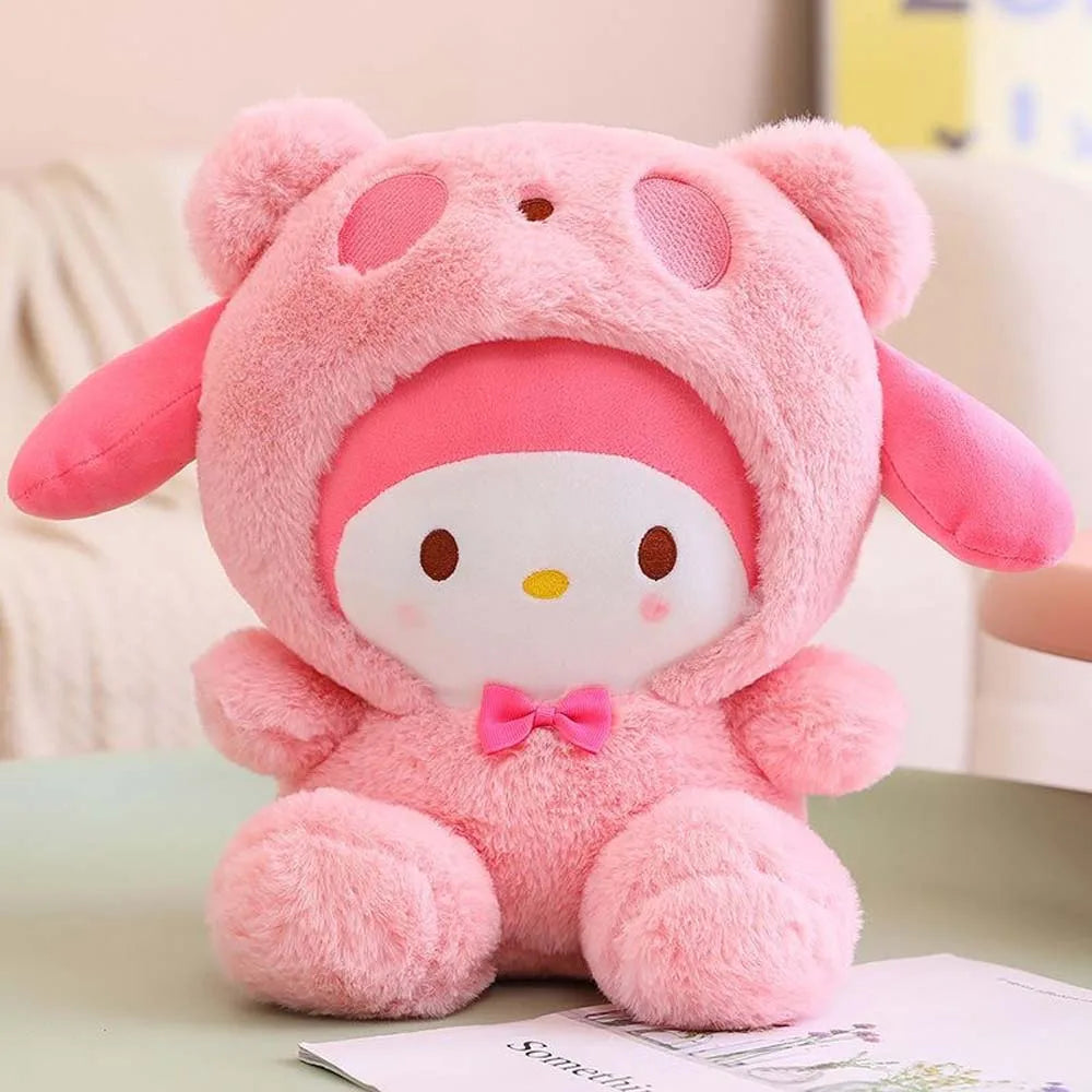 25cm Anime Sanrio Plush Doll Toys  Kawaii Hello Kitty Kuromi My Melody Cinnamoroll Cartoon Cute Plush Stuffed Toy Kids Gifts