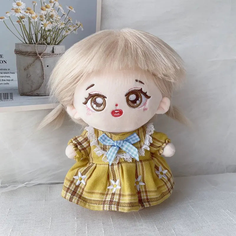 Kawaii IDol Doll With Clothes Anime Plush Star Dolls Stuffed Customization Figure Toys Cotton Baby Doll Fans Collection Gift