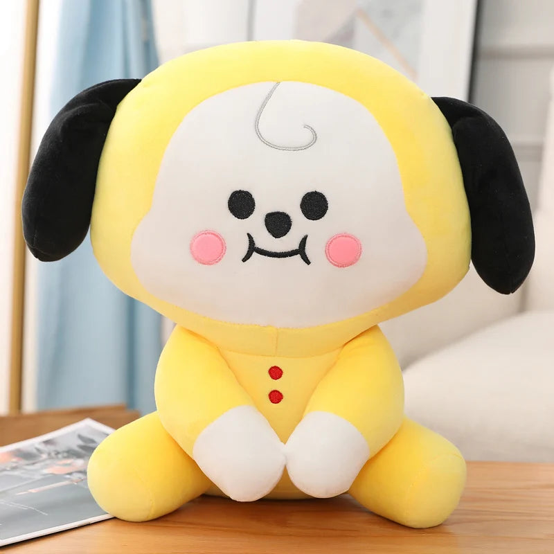 Anime Peripheral Miniso Plush Toys Kpop Cartoon Animals Soft Stuffed Dolls Dog Rabbit Koala Sheep Kawaii Room Decor Kid Gift