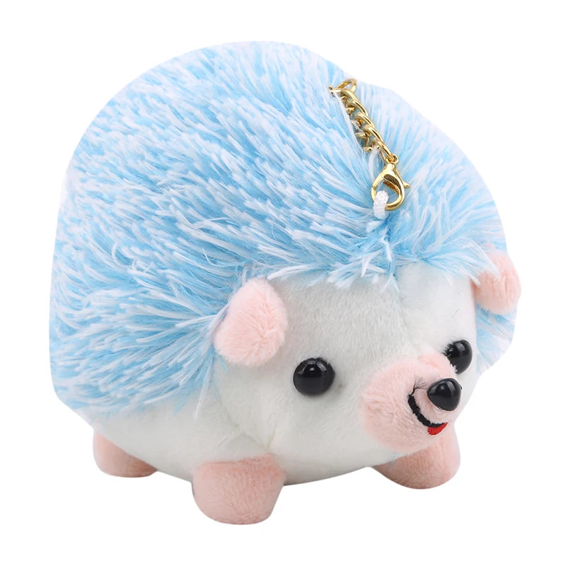 Cute Hedgehog Doll Keys Keychain Girls Cartoon Car Keyring Kawaii Women Bag Accessories Creative Cartoon Plush Doll Keychain