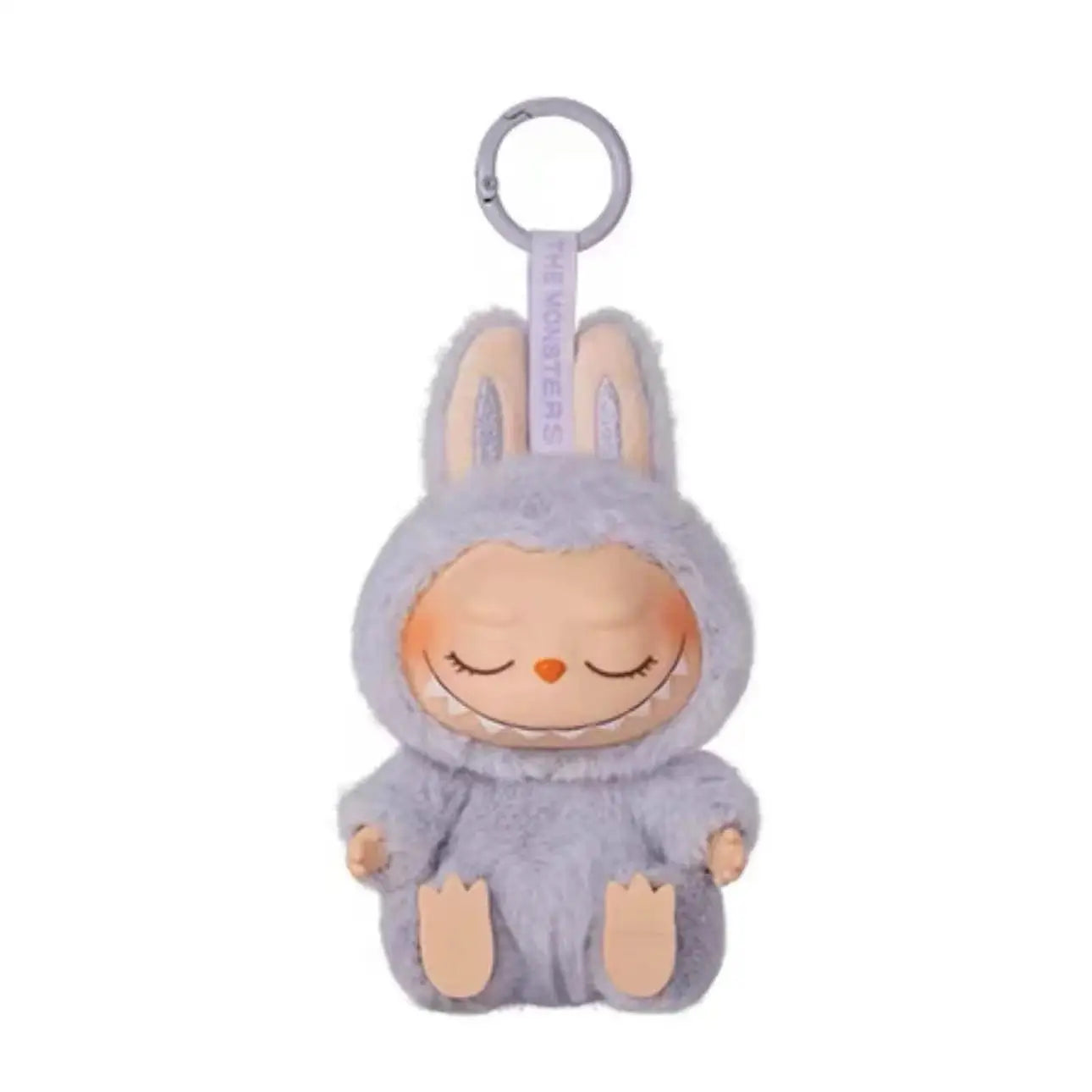 1:1 Replica Labubu 2nd  Generation Rubble Sitting Party Vinyl Plush Pendant Bag Keychain Doll Collection Decoration Collectible