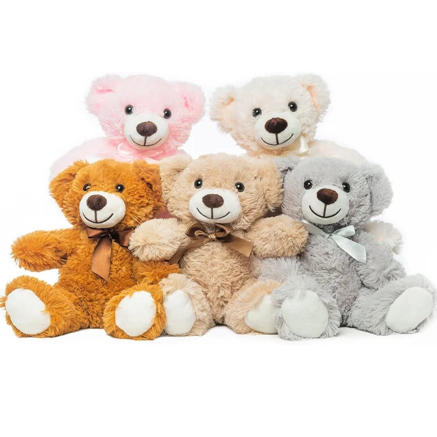 5pcs Bears Stuffed Animals Plush Toys Gift for Kid Girlfriend,13.5in Stuffed Bears for Christmas Valentine’s Day BirthdayGife