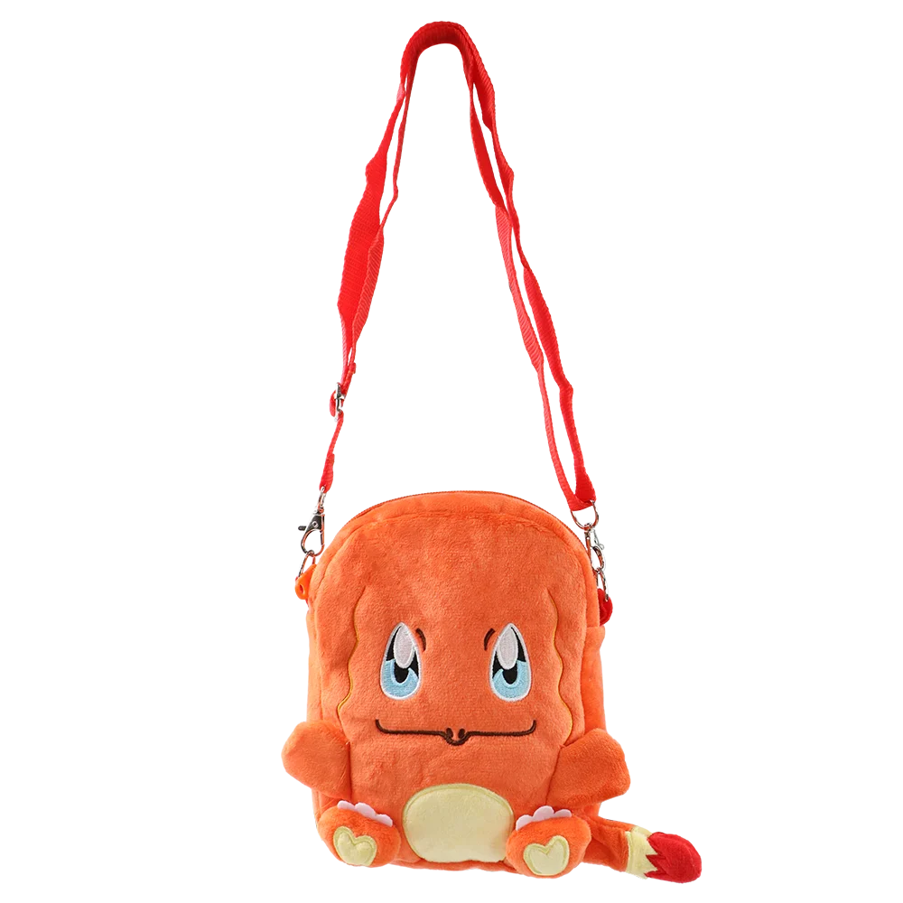 Gengar Plush Shoulder Bag Pokemon Pikachu Rowlet Crossbody Bag Cute Children Storage Sling Bag Toy Christmas gift bag