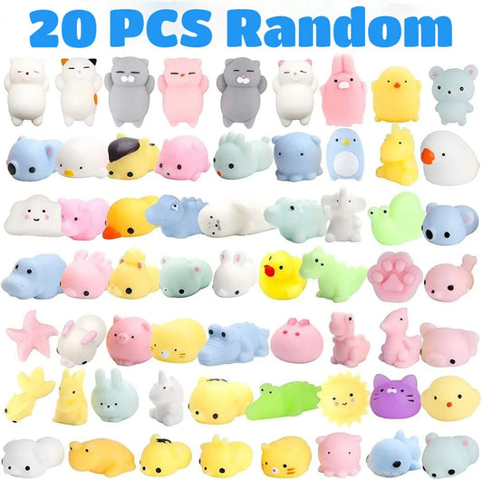 20PCS Mochi Squishies Kawaii Anima Squishy Toys for Fidgeting