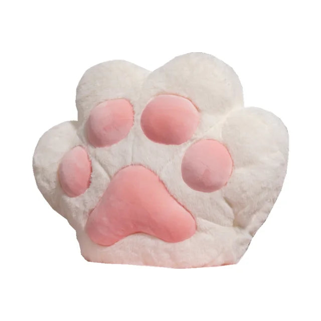 Kawaii Animal Bear Paw Pillow Cute Stuffed Cat Paw Hand Warmer Plush Blanket Home Chair Decor Children Gift