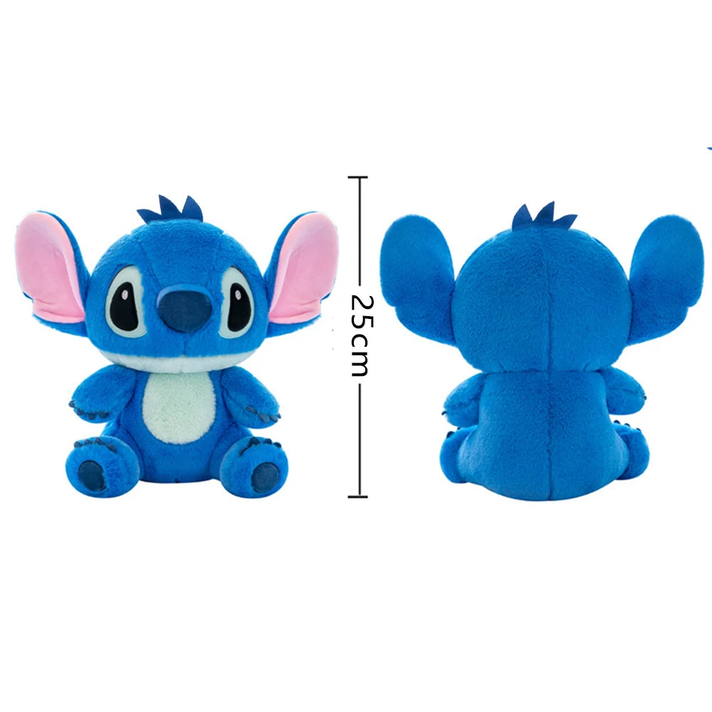 25CM Kawaii Disney Lilo & Stitch Plush Toys Kawaii Soft Blue Purple Elf Disney Lilo & Stitch Stuffed Doll Anime Xmas Gift