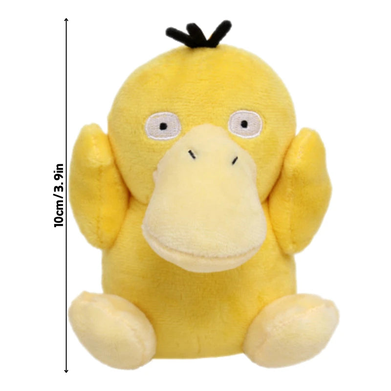 Kawaii Pikachu Charmander Psyduck Plush Toys Keychain Cute Anime Snorlax Stuffed Animals Peluche Pendants Dolls Gifts