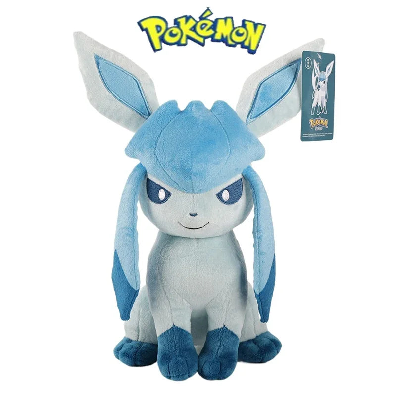 Bigger POKEMON Glaceon Plush Espeon Sylveon Leafeon Jolteon Eevee Vulpix Umbreon Stuffed Soft Toys Doll Cartoon Christmas Gifts