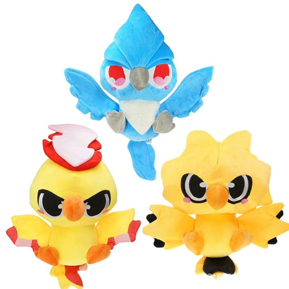 Pokemon 30cm new product lightning bird flame bird frozen bird plush doll pocket monster series plush toy children's gift series