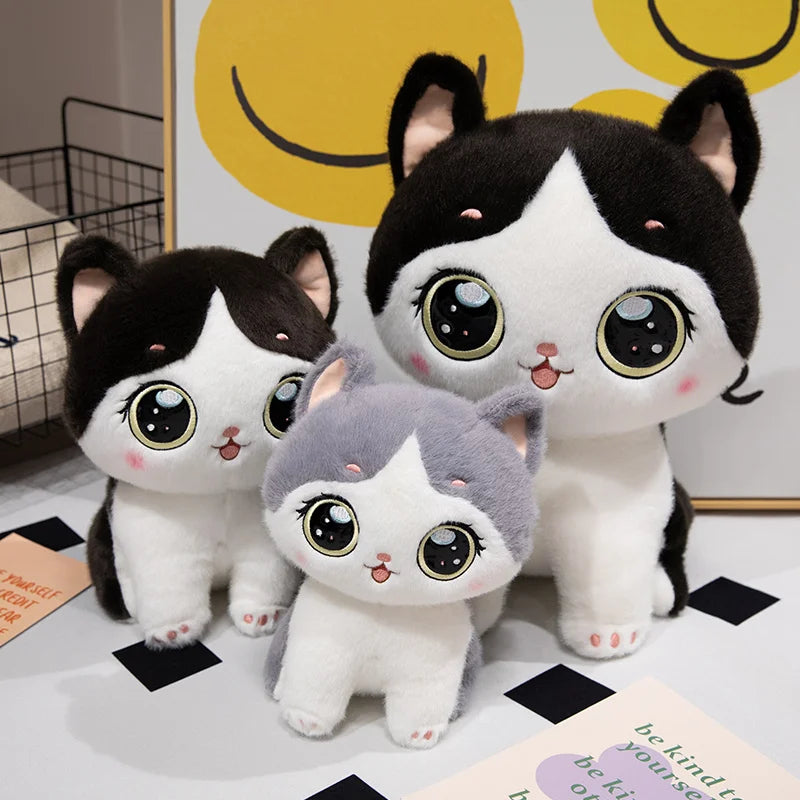 2Sizes of Cuddly Cat Plush Toys the Healing Series of Cats Brings Warmth and Peace of Mind to for Children's Companionship Gifts