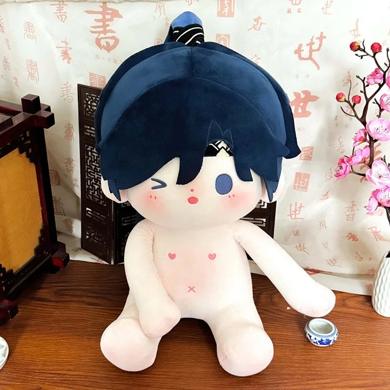 40cm Naked Sitting Position Cotton Doll Cute Idol Stuffed Super Star Figure Dolls Kawaii Plush Girl Doll Can Change Clothes Gift