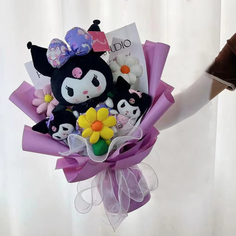 Cartoon Anime Kouromi Plush Bouquet Stuffed Animals Plush Doll Toy Valentine's Day Christmas Halloween Birthday Gifts