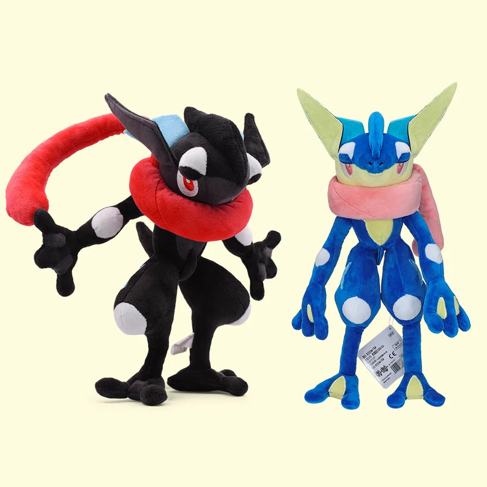 POKEMON 30cm Black Jiahe Ninja Frog Plush Figure Blue Black Ninja Frog foam Frog Pocket Monster Plush Toy Children Plush Doll Ho