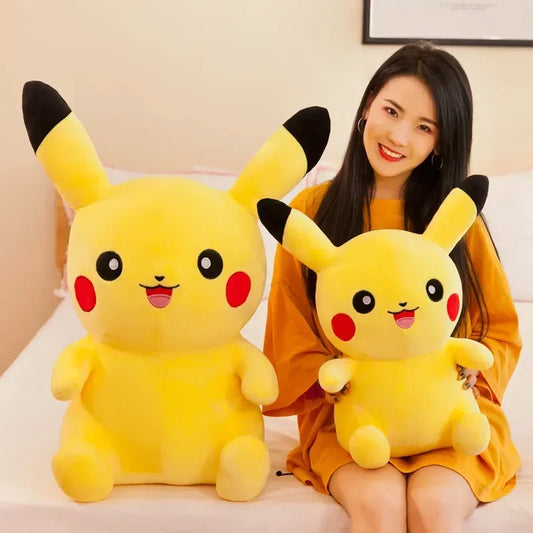 70cm Big Size Pokemon Pikachu Plush Stuffed Animal Cartoon Anime Pillow Dolls Christmas Birthday Gifts Kids Plushies