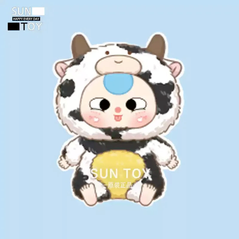 New In Stock Genuine Blind Box Baby Three Chinese Zodiac Model Series Plush Cute Doll Desktop Accessories Kids Toys Girl Xmas