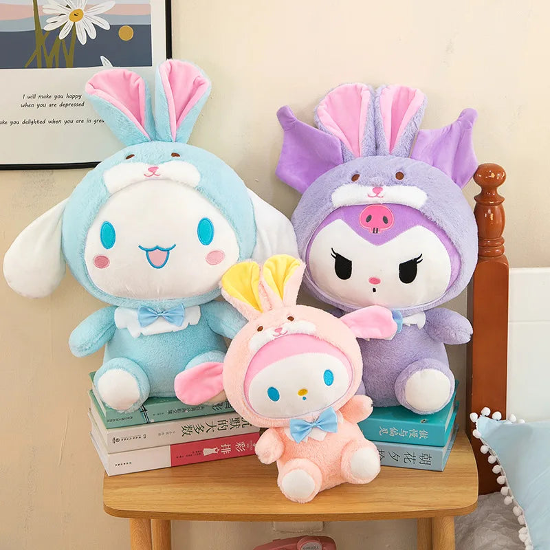 Giant Sanrio Kawali Kuromi Hello Kitty My Melody Cinnamoroll Pillow Plush Toys Anime Kid Doll Cartoon Collection Children's Gift