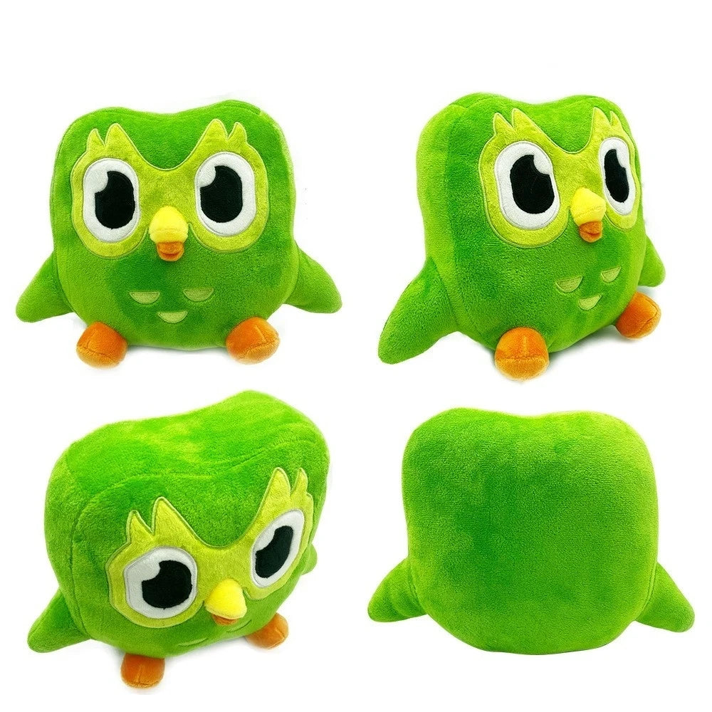 Lovely Green Duo Plushie of Duo The Owl Cartoon Anime Plush Toy Soft Stuffed Animal Plushie Dolls Children Birthday Gift