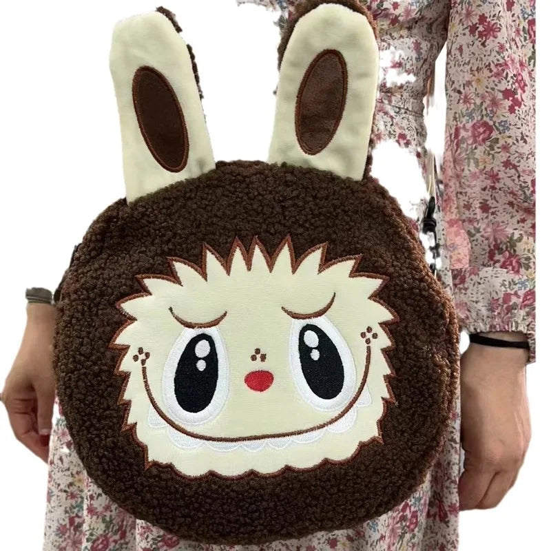 New Labubu Single Shoulder Bag With Large Capacity Tony Mart Plush Toy Grab Doll Bag Collection Wholesale Cute Women'S Gifts