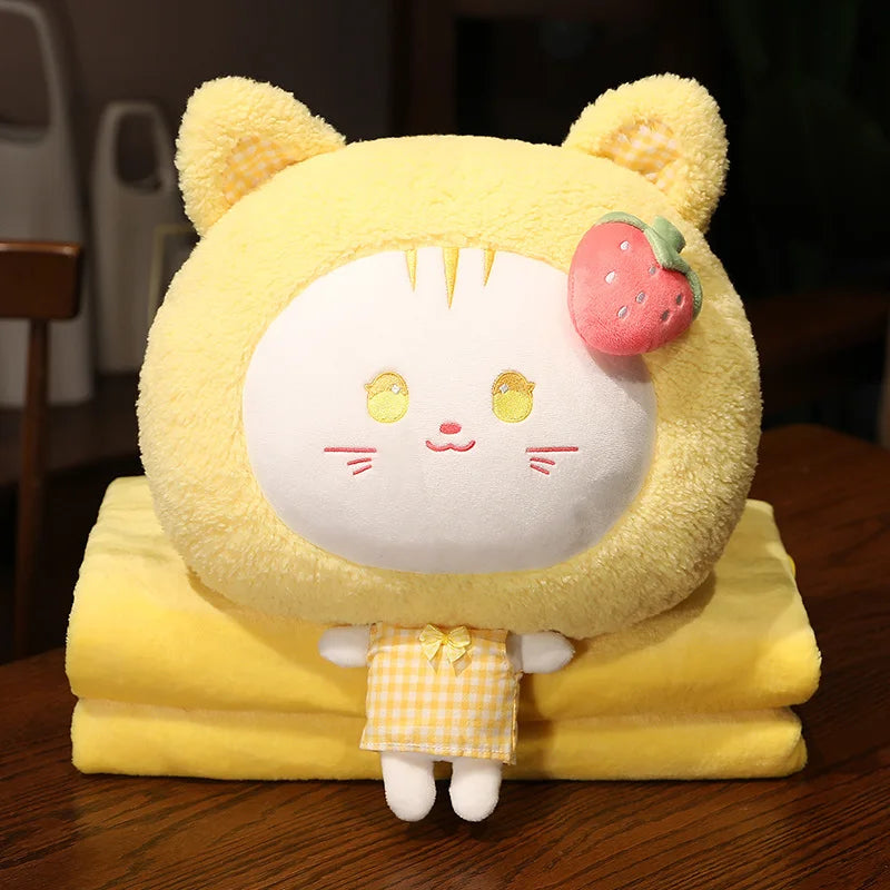 40cm Cartoon Cute Soft Stuffed Rabbit Cosplay Fruits Dolls Plush Animals Bunny Toy Baby Daughter Appease Peluche