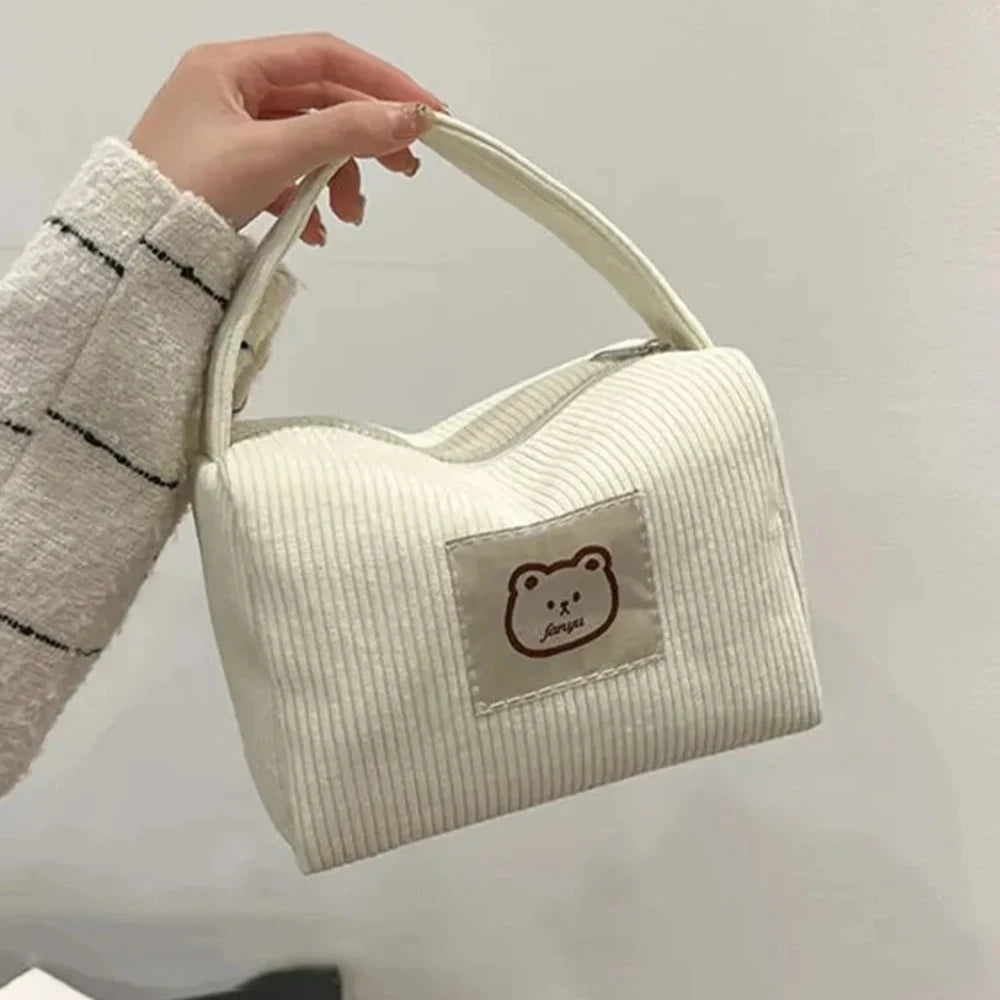 Cosmetic Bags for Women Plush Cute Handbag Summer Fashion Soft Comfortable Large Capacity Trendy Handbag for Women With Handle