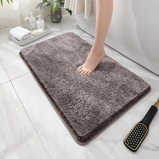 Soft Comfortable Thick Plush Floor Mat,Bathroom Floor Rug,Bedroom Carpet,Living Room Mat,Non-slip Rug,Water Absorption Anti-Slip