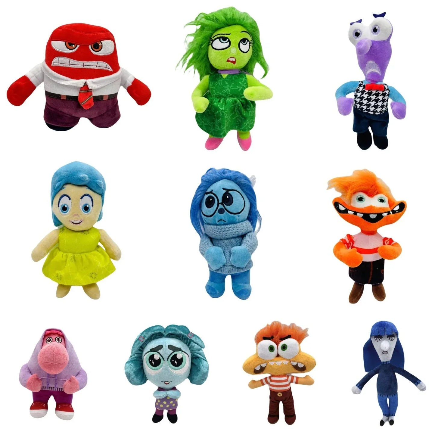 Inside Out 2 Plush Dolls Inside Out Plush Toy Cartoon Plushie Doll Pendant keychain Soft Stuffed Anime Periphery Toys Kids Gifts